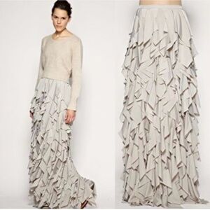 Asos ruffle maxi skirt size 4